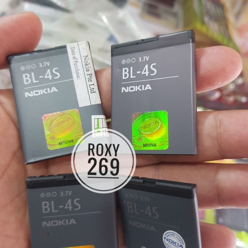 Batre Nokia BL-4S Original Ori New BL4S Nokia 2680 Slide / 3600 Sliding / 3602 / X3-02 / 3710 Fold /