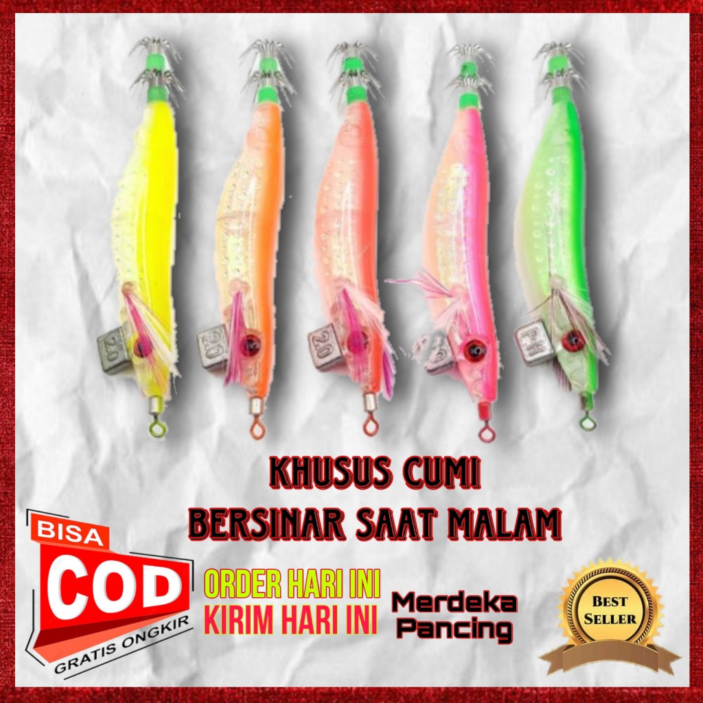 Umpan Pancing Cumi EGI Casting Cumi Kail Cumi Sotong Model Udang