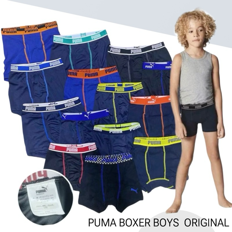 Boxer Celana Dalam Pakaian Dalam Anak Laki Laki Pumaa Branded Original 2192