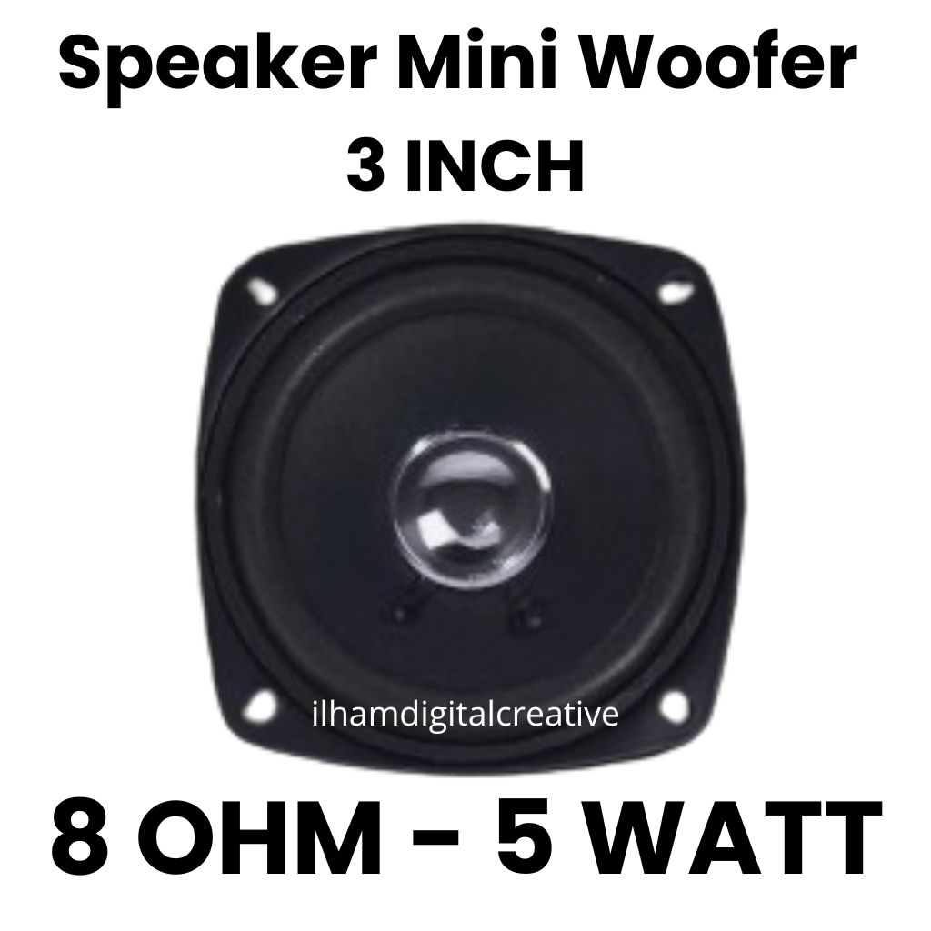 Speaker Mini 3 INCH 8 Ohm 5 Watt Pasif Woofer