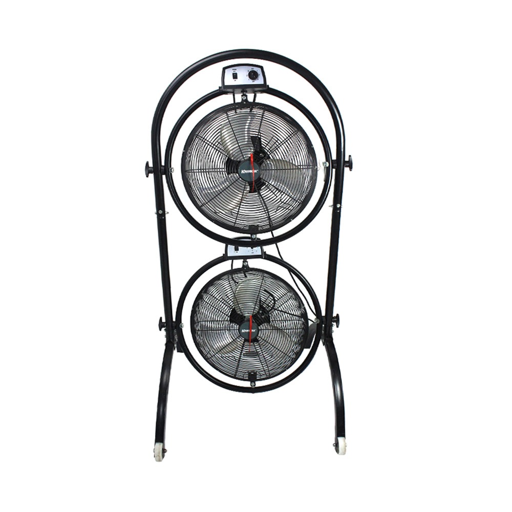 KRISBOW INDUSTRIAL STANDING DOUBLE FAN 16 INCH 10456578