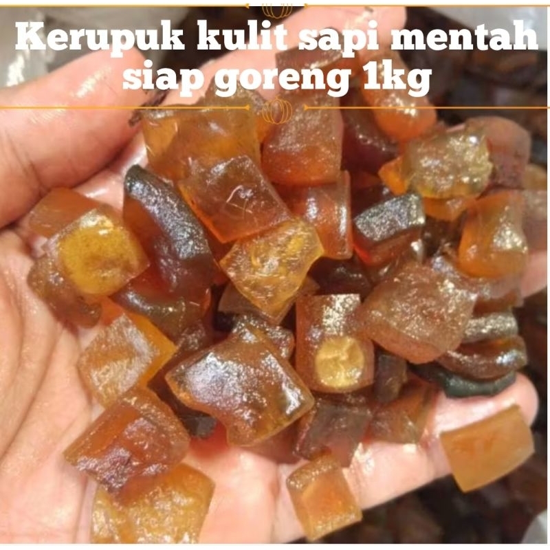 

Kerupuk kulit sapi asli mentah 1kg termurah