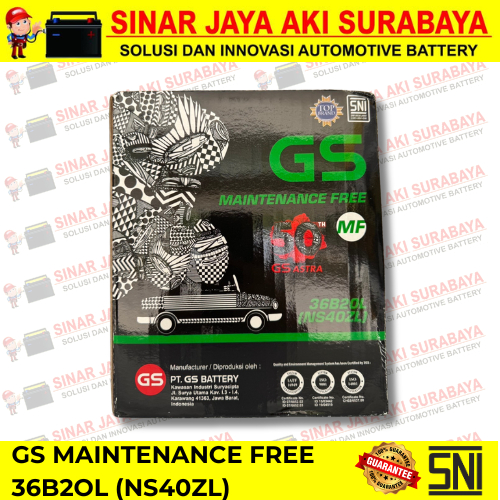 Aki Mobil Honda Mobilio NS40ZL Aki Mobil GS Astra Aki Kering NS40ZL Aki Mobil Honda Jazz