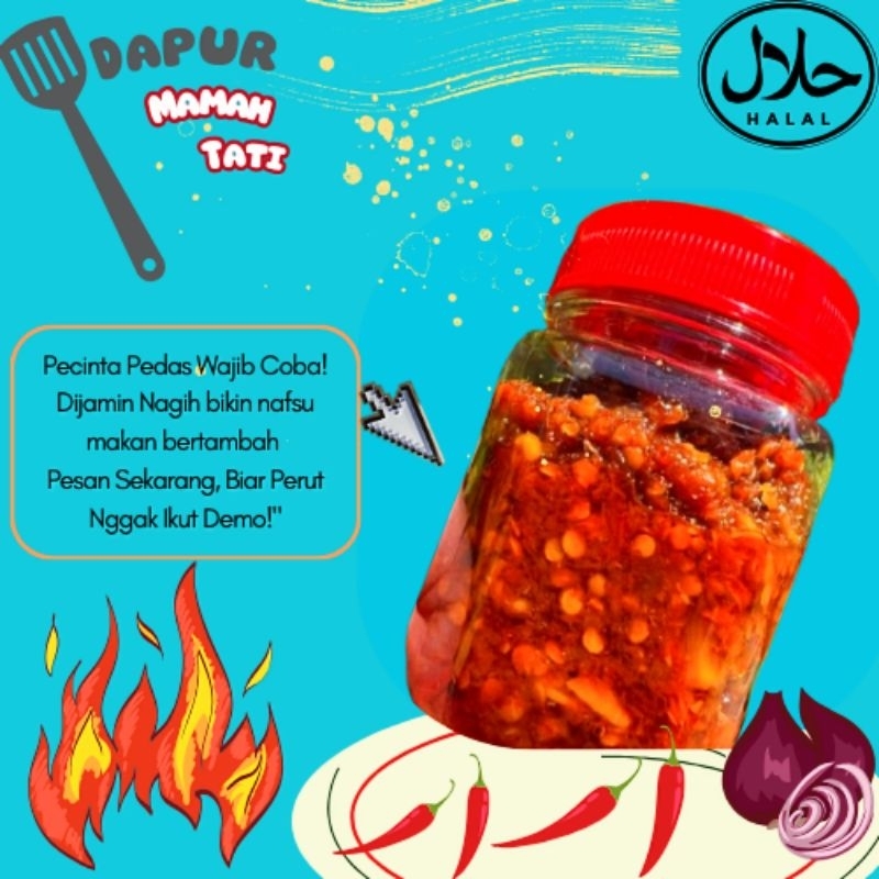 

Sambal Cumi Asin made in indonesiaTerbuat dari 100% bahan bahan alami berkualitas terbaik