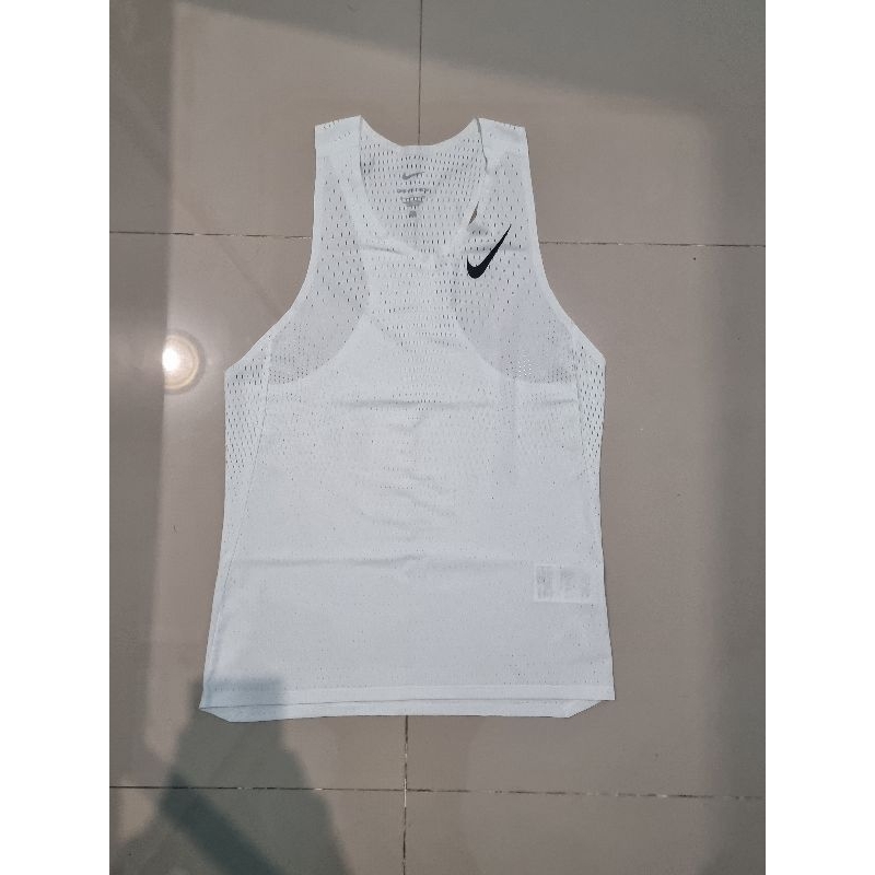 singlet nike aeroswift white 2024