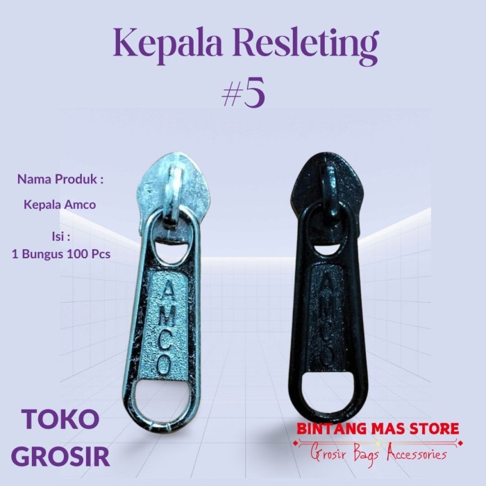 Kepala Resleting Nomor 5 Amco