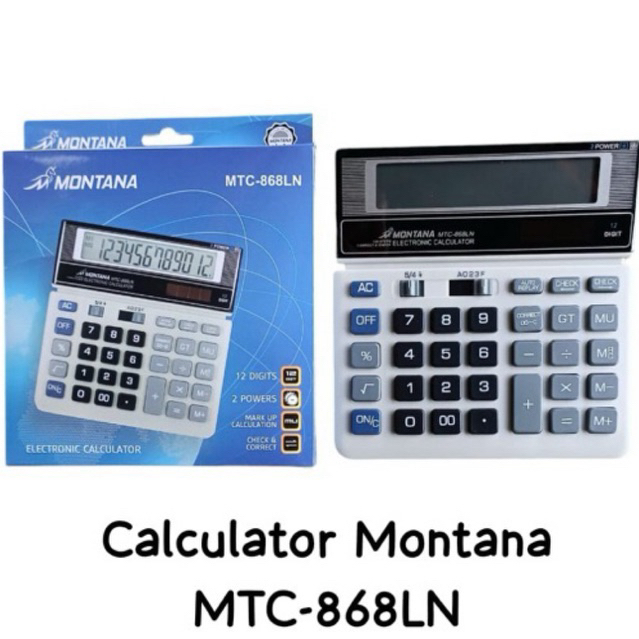 

Kalkulator Montana MTC-868LN Calculator Desktop 868 Montana