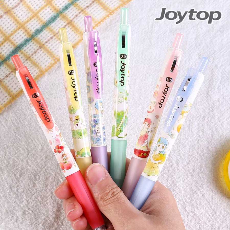 

JOYTOP 6Pcs Pulpen Gel Mekanik 1 PAK/ PULPEN LUCU NYAMAN DAN AESTETIC