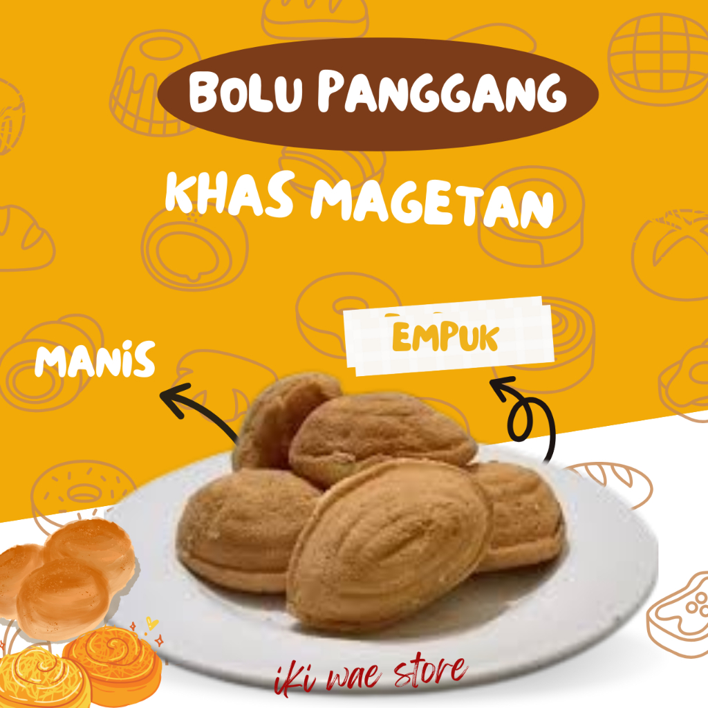 

Bolu Panggang / Bolu Telur ( Bolu Basah) isi 25/Kue bolu kering camilan Khas Magetan