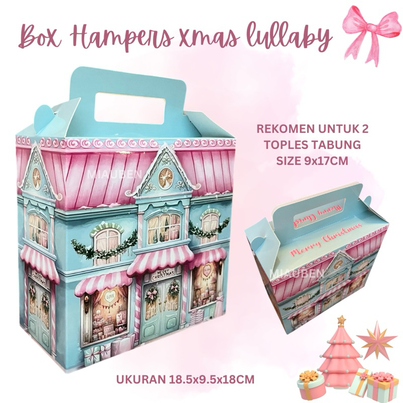 

Box hampers natal 2 toples 1000ml 9x17cm