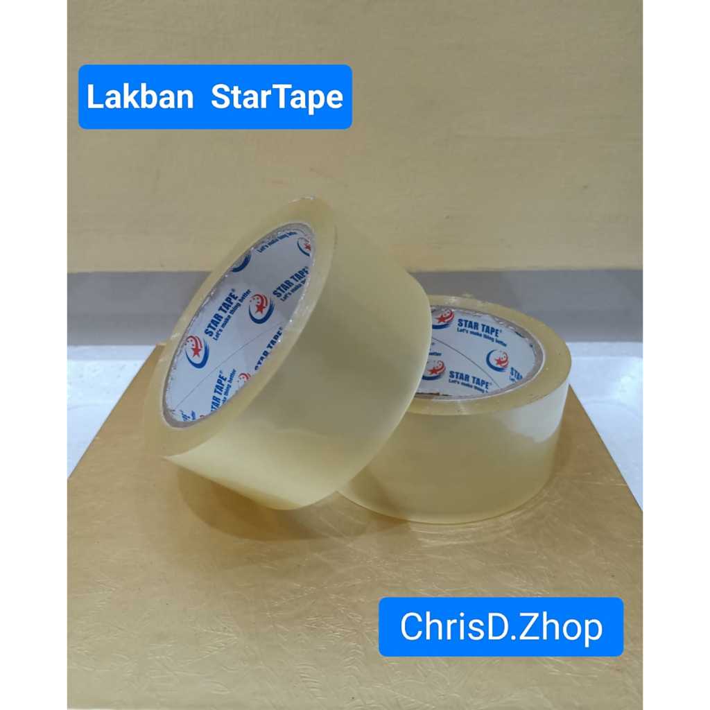 

LAKBAN (1 PCS ) CLEAR BENING LENGKET STAR TAP EKUALITAS TERBAIK TERJANGKAU 90 YARD X 45MM