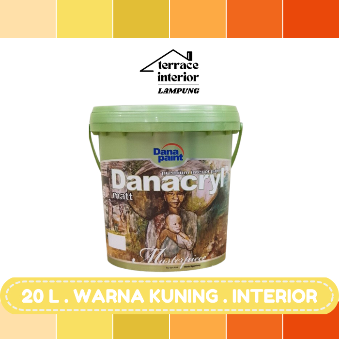 Cat Tembok Interior Danapaint Danacryl Warna Kuning 20 L