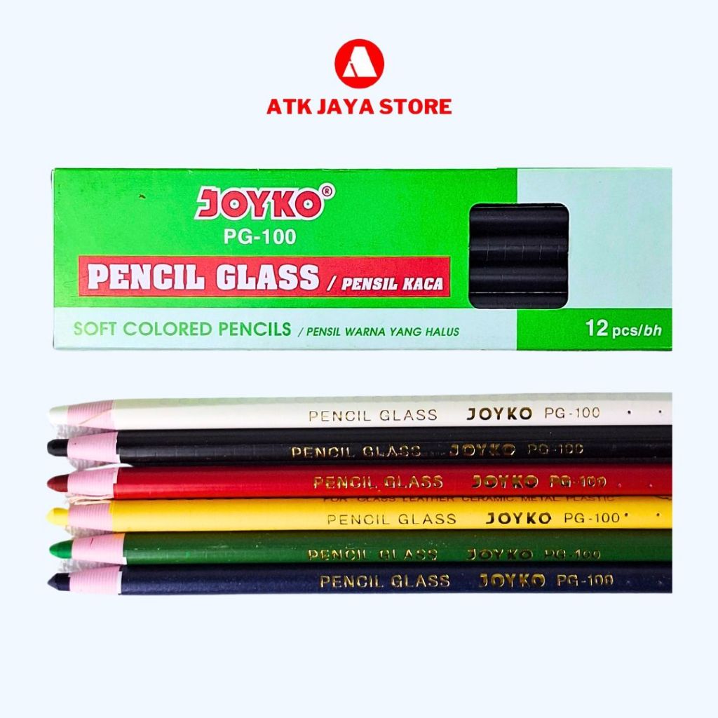 

Pensil : Pensil kaca PG 100 joyko Ready 6 warna
