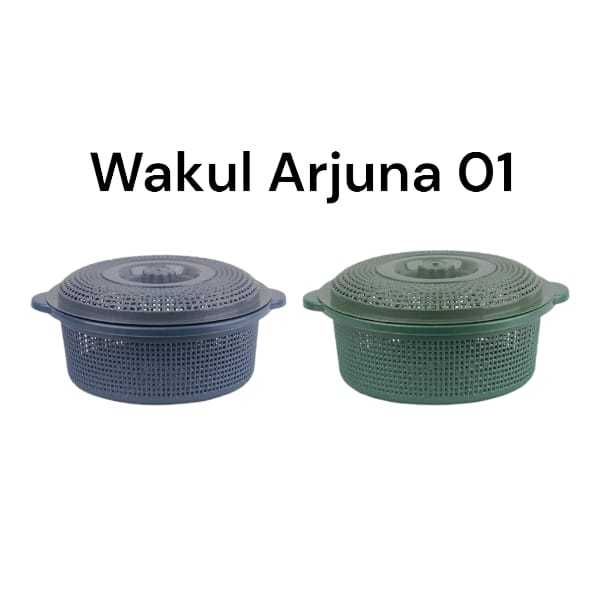 1pcs Tempat Nasi + Tutup Plastik / wakul arjuna/besek