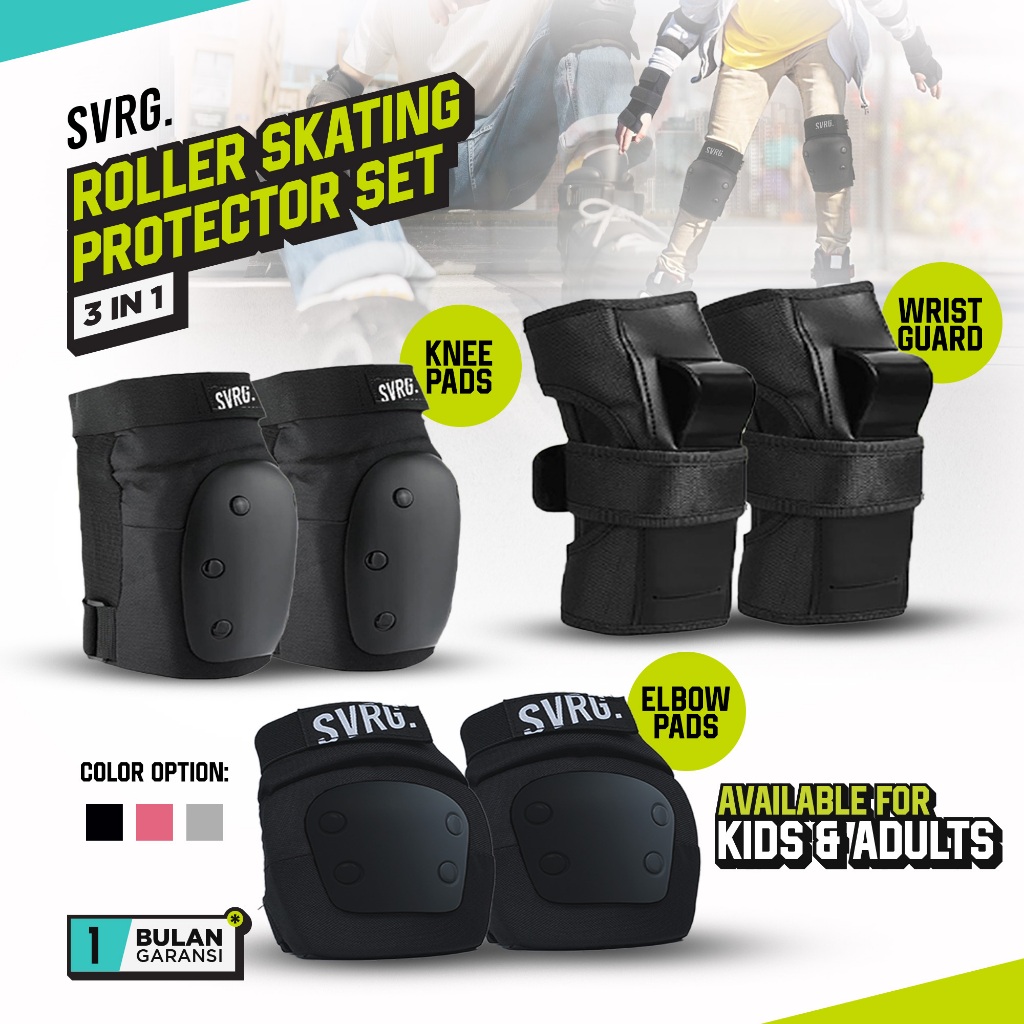 SVRG. Roller Skating Protector Set - Pelindung Sepatu Roda set - Deker