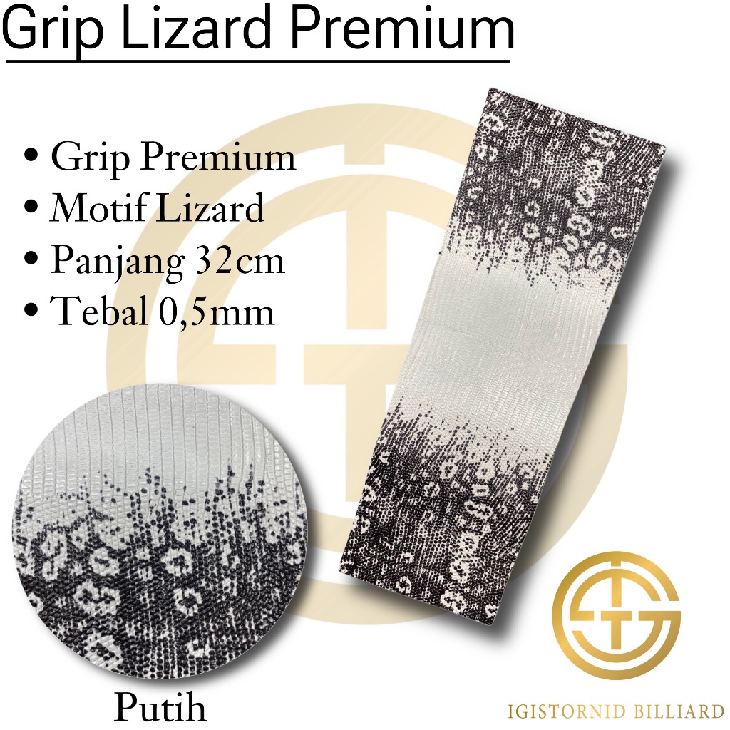 Grip Lizard Premium,  White Grip Stik Billiard