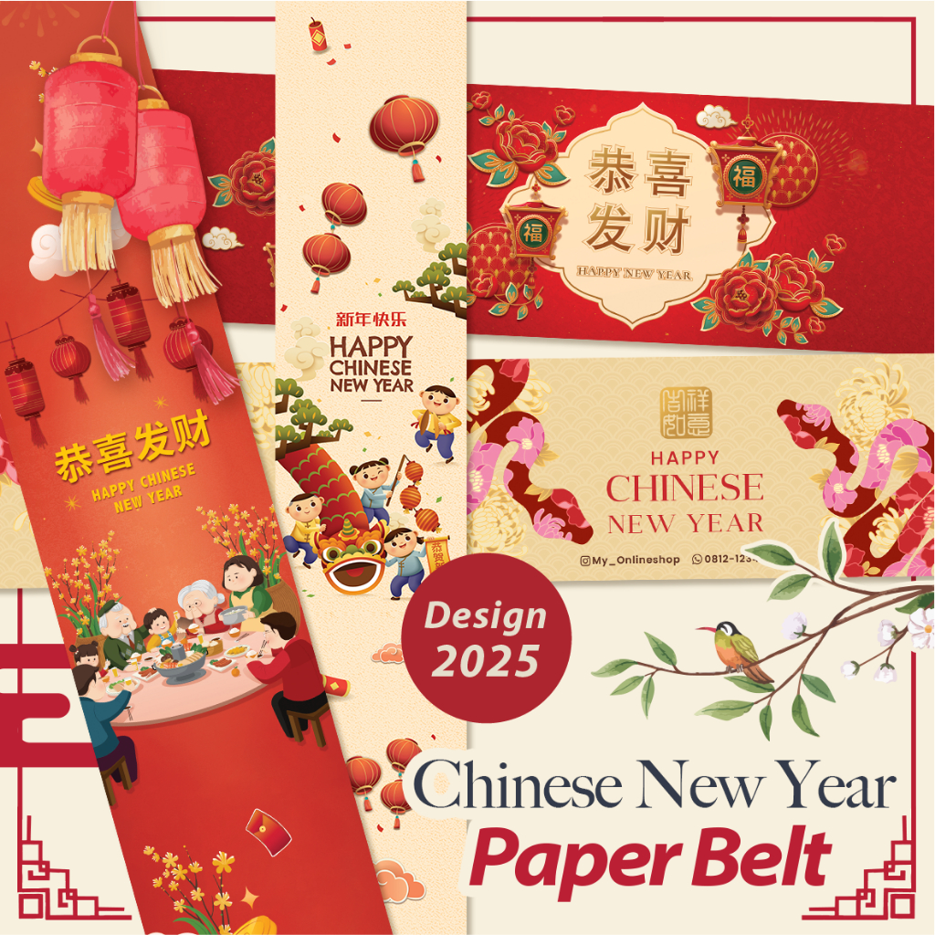 

[Isi 50] Paper Belt Imlek/ Sabuk Chinese New Year
