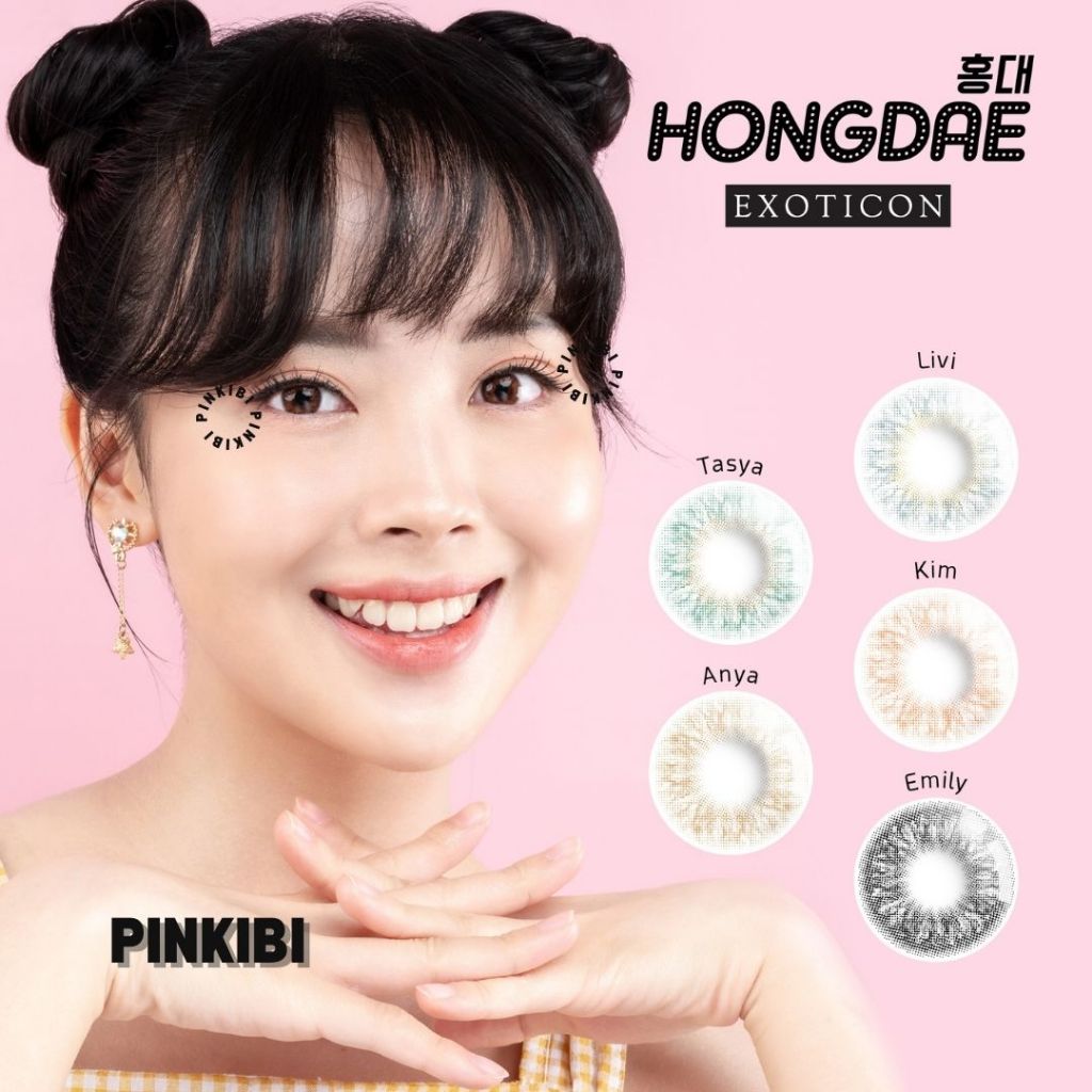 GROSIR - Softlens HONGDAE 14.2MM Softlens Green Minus , Softlens Minus , Softlens Natural Minus , So
