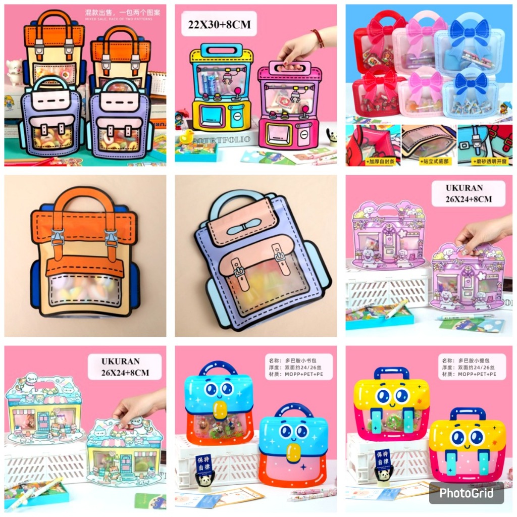 

BINGKISAN PLASTIK GOODIE BAG ZIPLOCK 3D ANTI AIR - STANDING GOODIE BAG