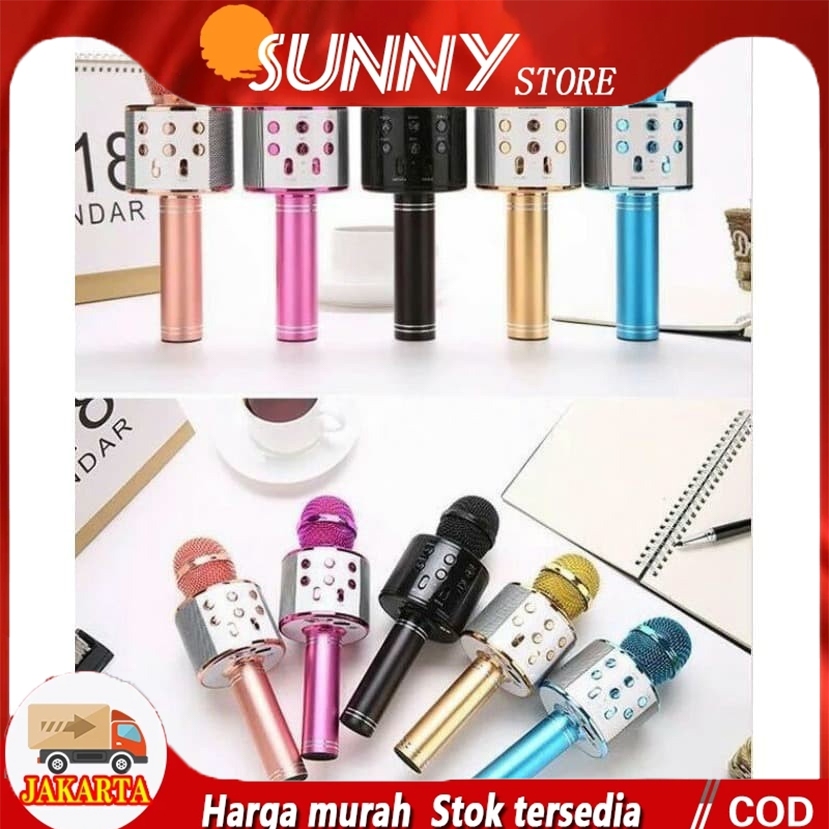 MIC KARAOKE BLUETOOTH WS-858 WIRELESS MIC PORTABLE WS858 / MIC WS858