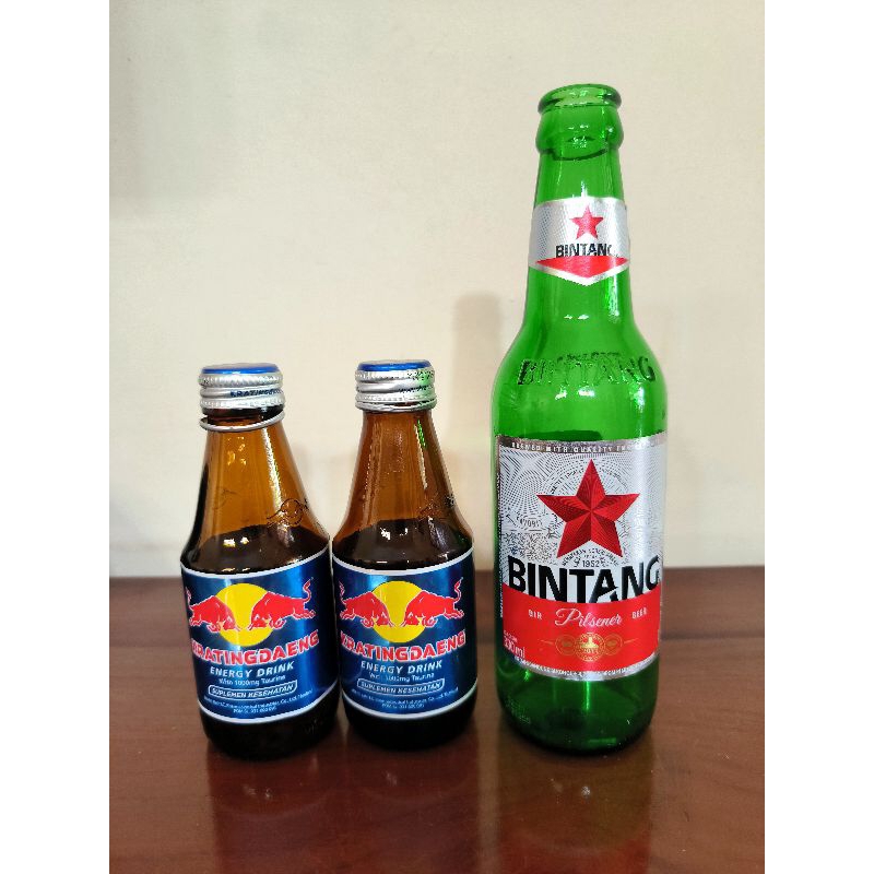 Botol Kaca Bekas Kratingdaeng/Bintang
