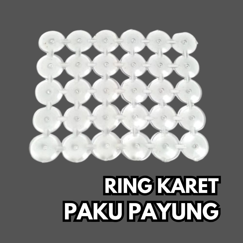 Karet Paku Payung Transparan / Karet Paku Seng Asbes / Ring Karet Paku Payung Seng Asbes