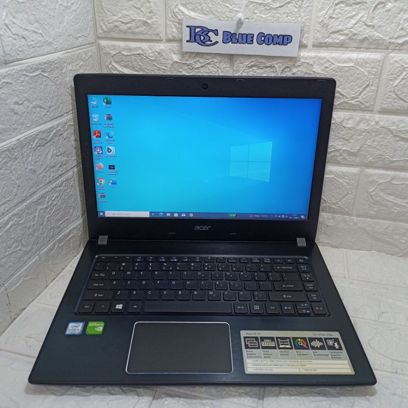 Laptop Gaming Acer Core i5 Gen 7 VGA Nvidia 4GB Ram 8 GB SSD 256GB Laptop Design Editing