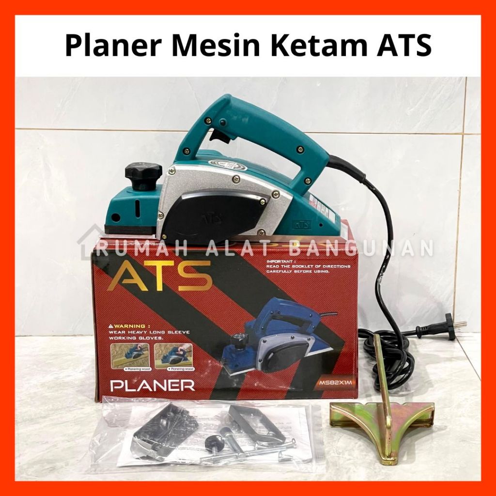 Mesin Ketam / Mesin Planer Tangan / Mesin Serut Pasah Kayu ATS MS82X1M Hand Planner 3" N1900B