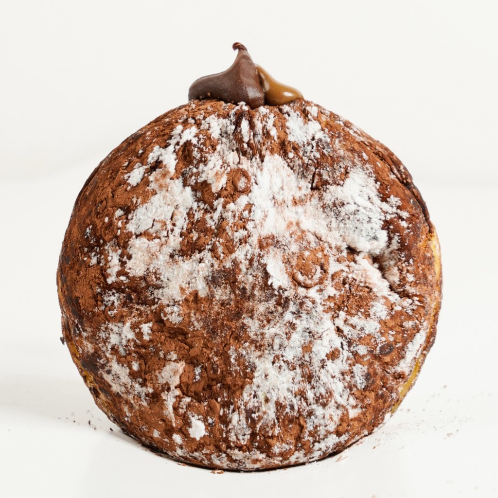 

Choco custard pumpkin donut