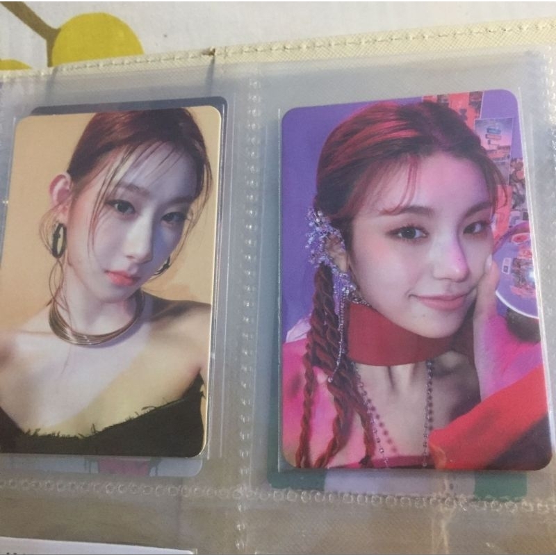 PHOTOCARD CHAERYEONG YEJI ITZY GUESS WHO OFFICIAL