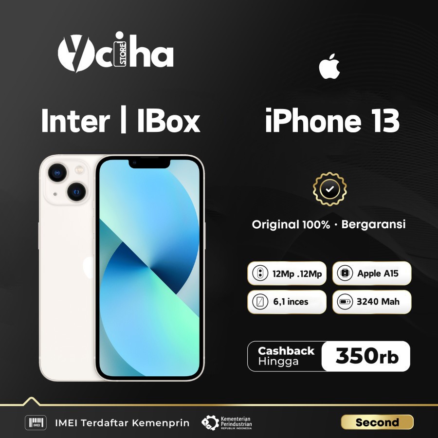 IPhone 13 128GB 256GB 512GB Second