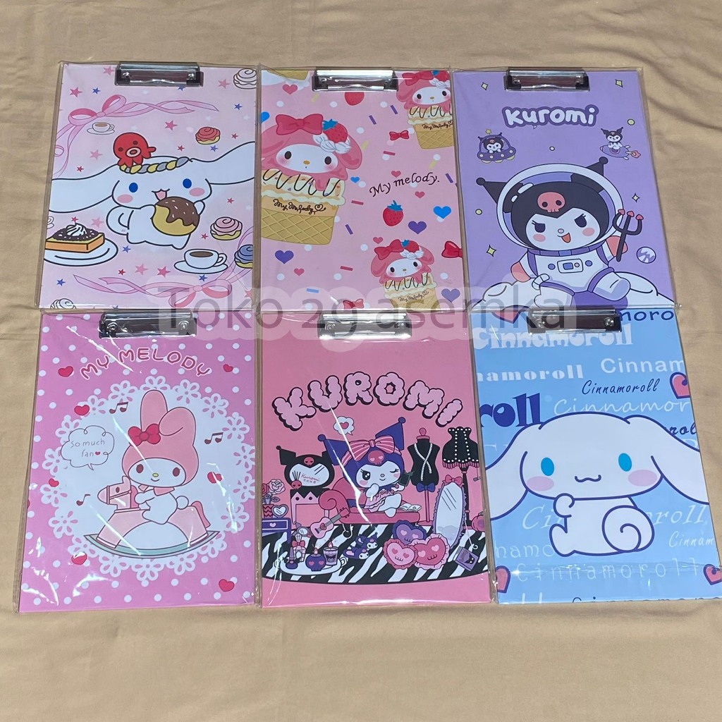 

PAPAN JALAN UJIAN KARAKTER SANRIO MN-1368 CLIPBOARD CLIP BOARD TATAKAN TULIS MENULIS TES ALAT TULIS KANTOR SEKOLAH