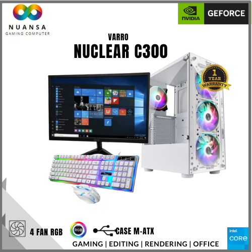 PC GAMING AMD RYZEN 3 3200G ram 8GB vega 8 hdd 500gb fullset siappakai