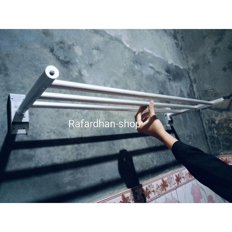 GANTUNGAN HANDUK KAMAR MANDI / JEMURAN HANDUK KAMAR MANDI ALUMUNIUM