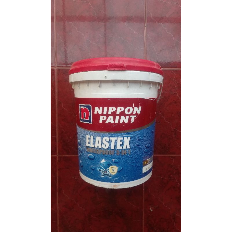 Cat Waterproof Nippon Paint ELASTEX 20kg putih dan abu
