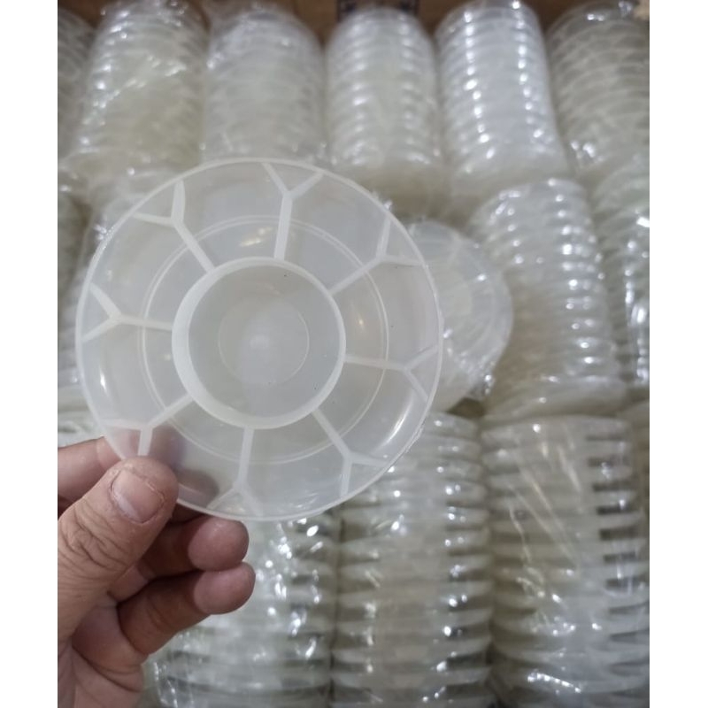 

piring cat air putih transparant ✓AH