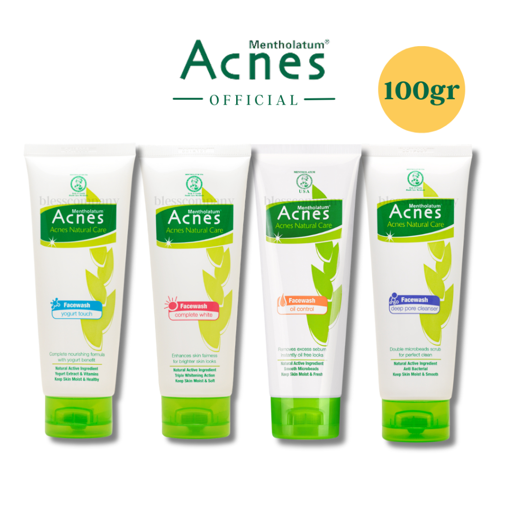 ACNES Face Wash 100gram | Deep Pore | Oil Control | Complete White | Yogurt Touch