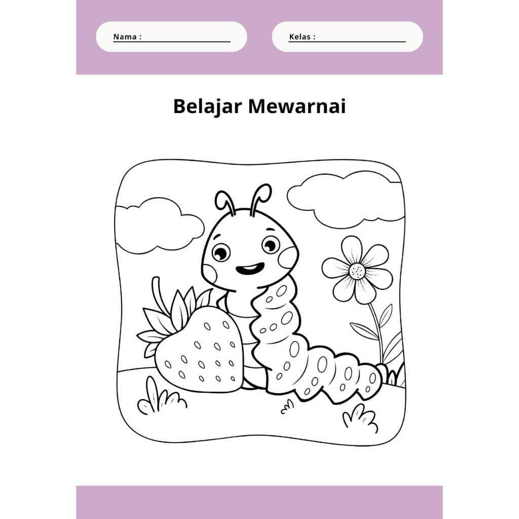 

Kertas Mewarnai A5 / Pemandangan Alam / GAMBAR MEWARNAI / COLORING BOOK / Untuk SD TK PAUD