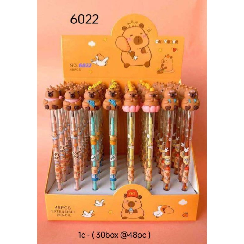 

Pencil bensia/pensil susun karakter Capybara/pensil susun motif lucu