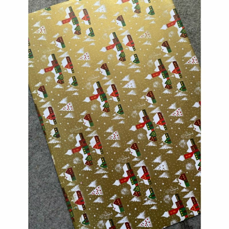 

Kertas Kado Natal / Kertas Kado Merry Christmas / Christmas Wrapping Paper ( xmas house )
