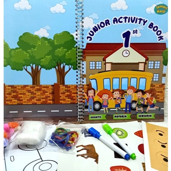 HJ6 JUNIOR ACTIVITY BOOK  BUKU belajar menulis wipe and clean  Aktivitas anak PAUD  AKTIVITAS meronc