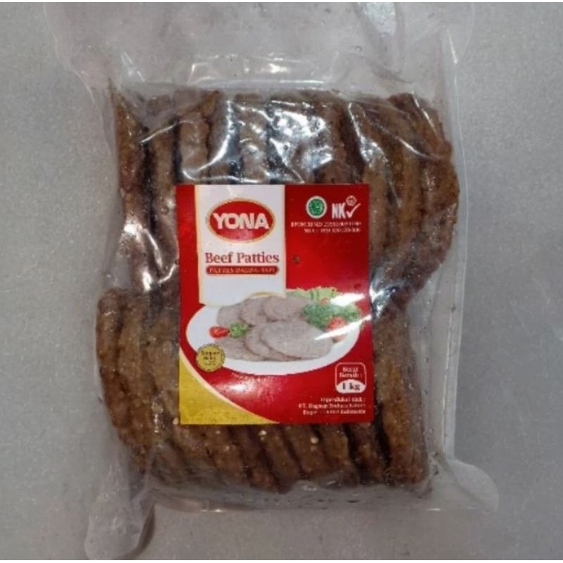 

YONA Beef Patties Daging Sapi 1 kg