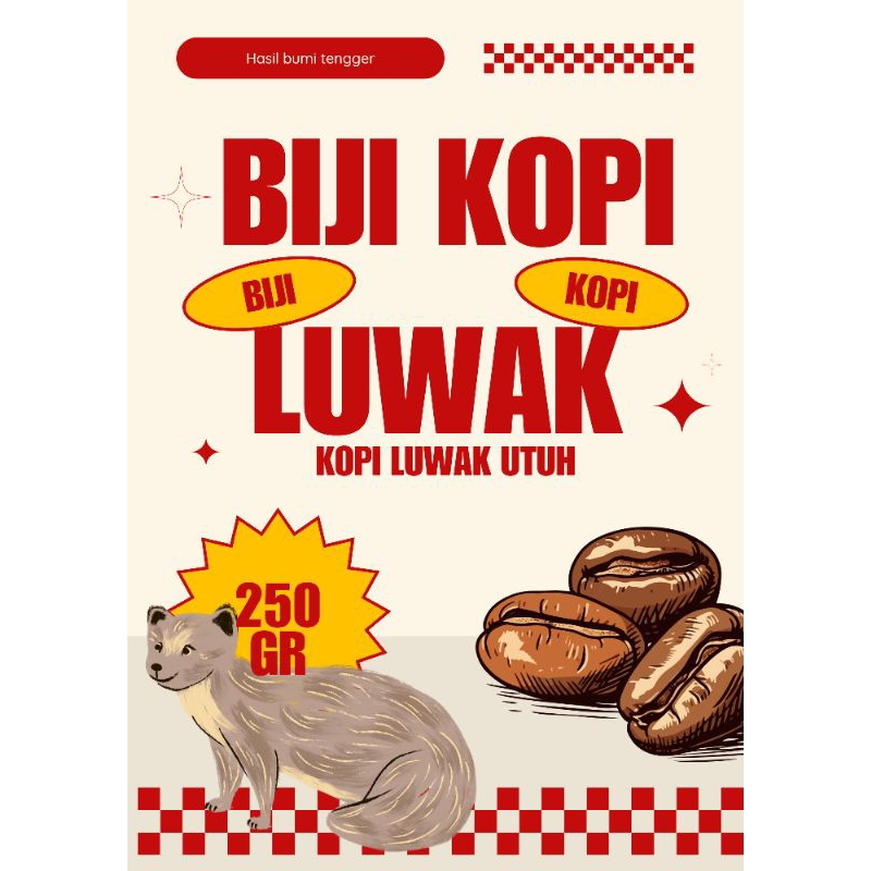 feses biji kopi luwak