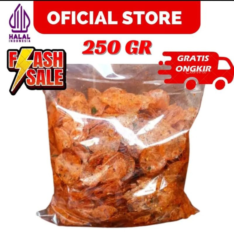 

keripik kaca pedas daun jeruk 250 gram