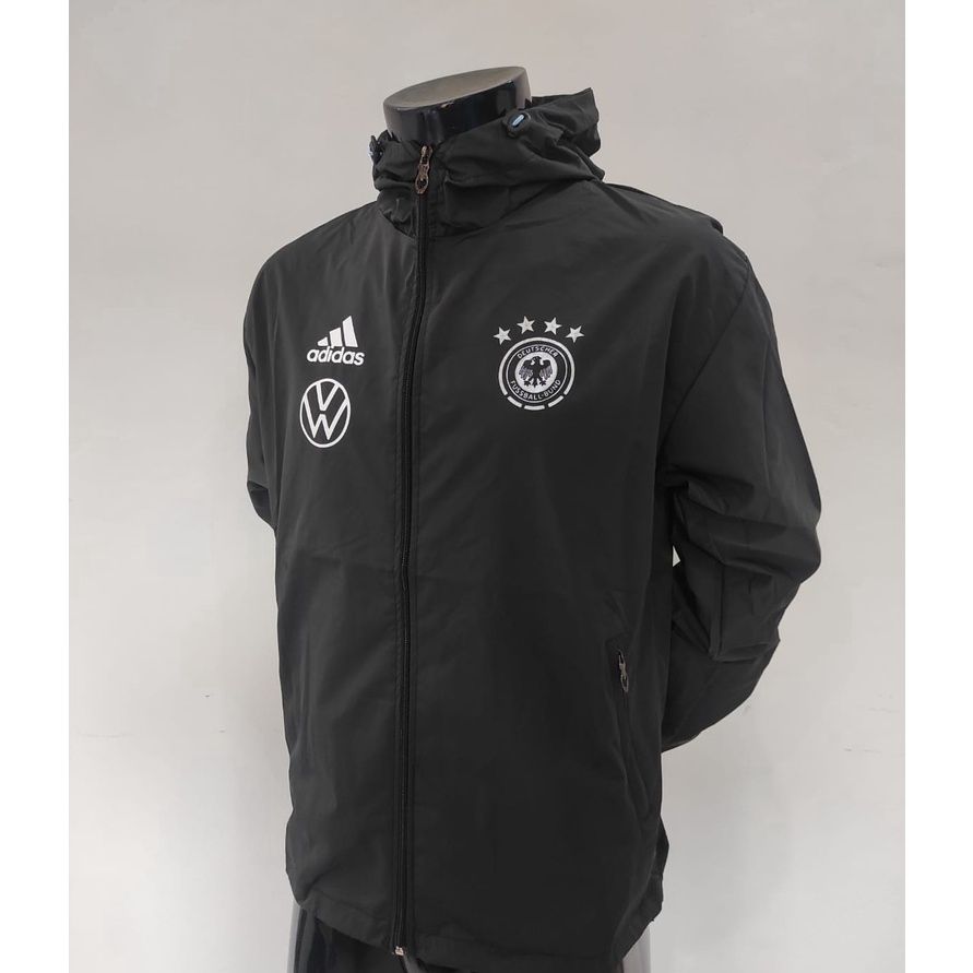 HOT JAKET PARASUT TRAINING TIMNAS JERMAN BLACK