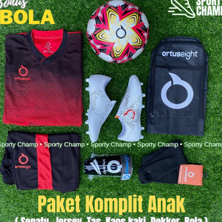 Dijamin Aman  Paket Sepatu Sepak bola Anak Ortus Ryuo Lengkap Bonus Bola Paket Komplit Sepatu Sepakb