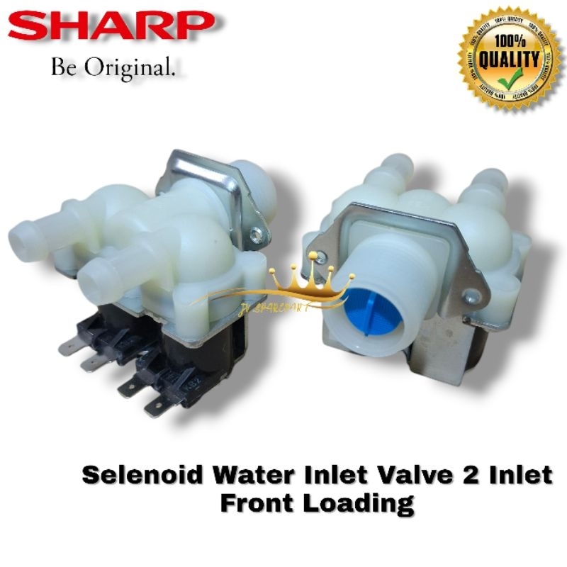 Selenoid Water Inlet Valve 2 Inlet Mesin Cuci SHARP Front Loading - Selenoid Mesin Cuci SHARP Double