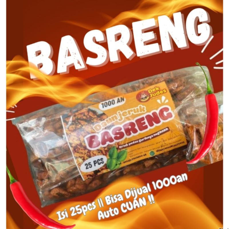 

BASRENG ISI 25 PCS || RENYAH GURIH PEDAS || DAUN JERUKNYA TERASA