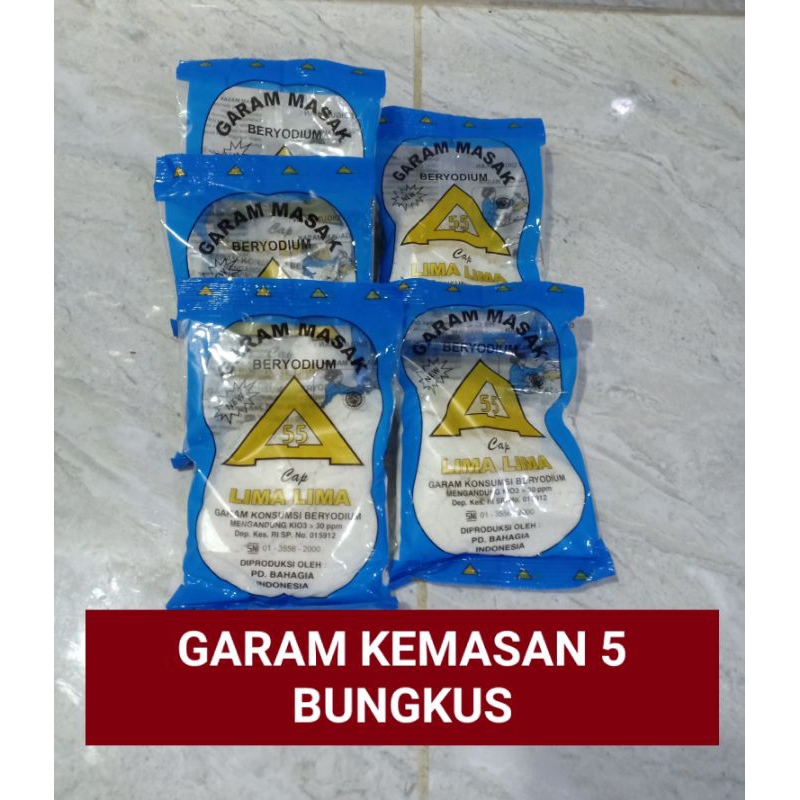 

GARAM DAPUR ISI 5 BUNGKUS TERMURAH