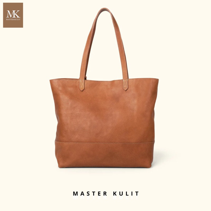 Tote Bag Full Kulit Asli Super Trendy Pria Wanita Mk42